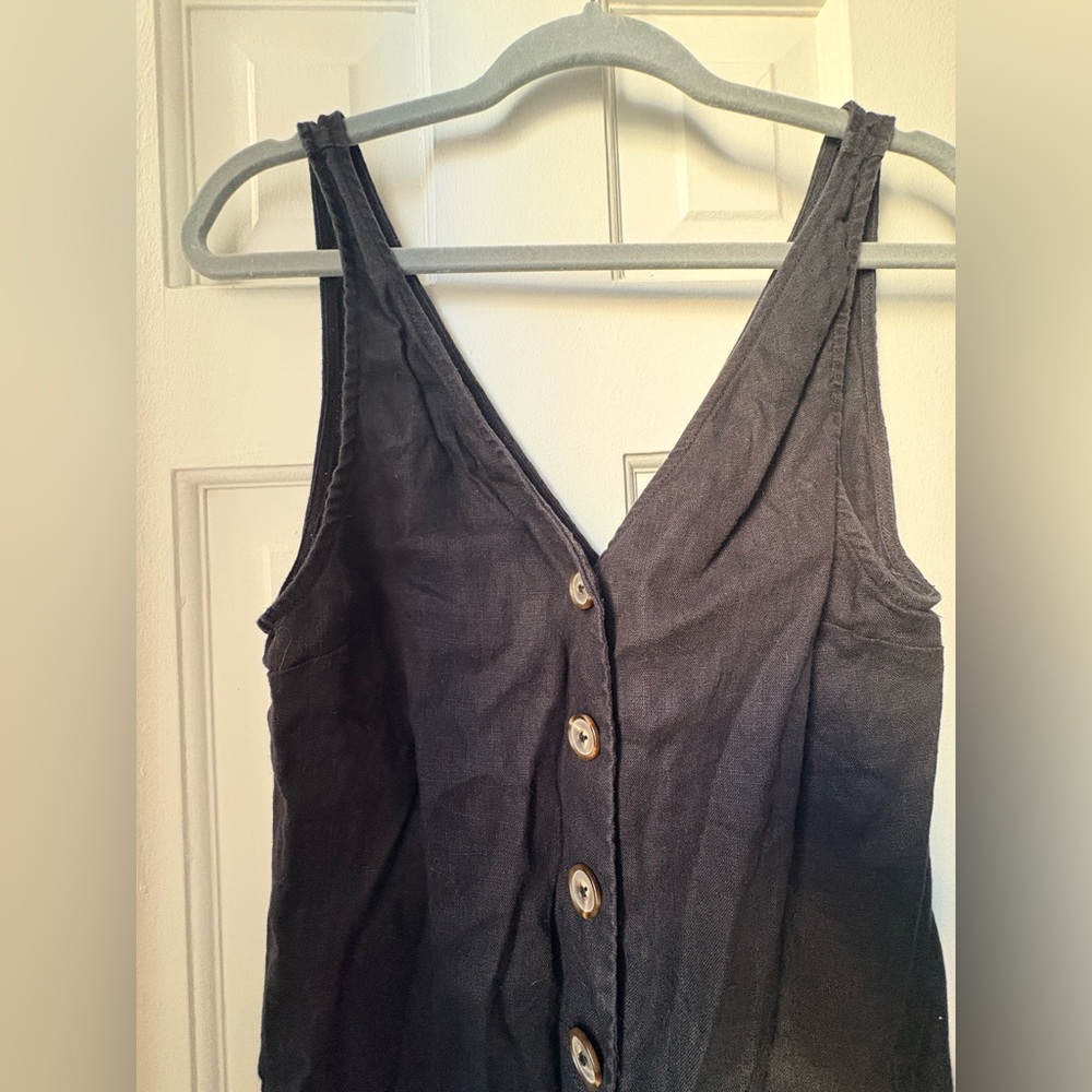 Reformation Cliff Linen Dress - Black (Size XS) - Picture 6 of 7